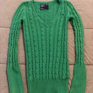 Green American Eagle Knitted Sweater